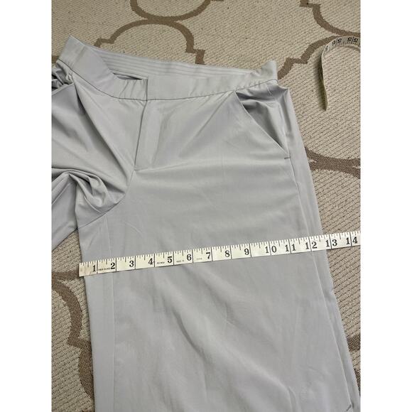 ATHLETA Tribeca Crop Pant Galactic Grey Wide Leg Snap Hem Lightweight, size 6 - Picture 8 of 15